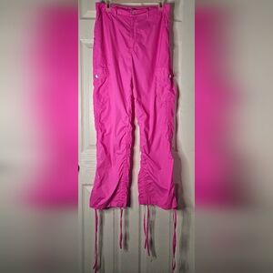 SHEIN Parachute Style Bright Pink Pants
